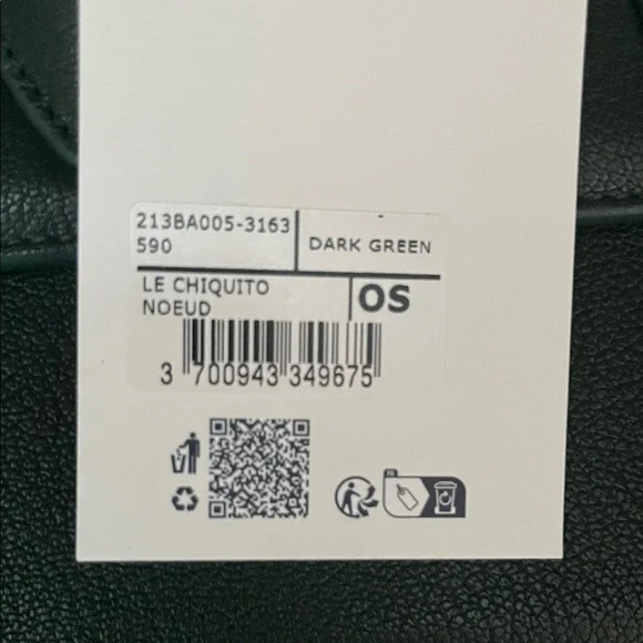 Jacquemus Dark Green Le Chiquito Mini Bag with Gold Logo - Picture 4 of 6